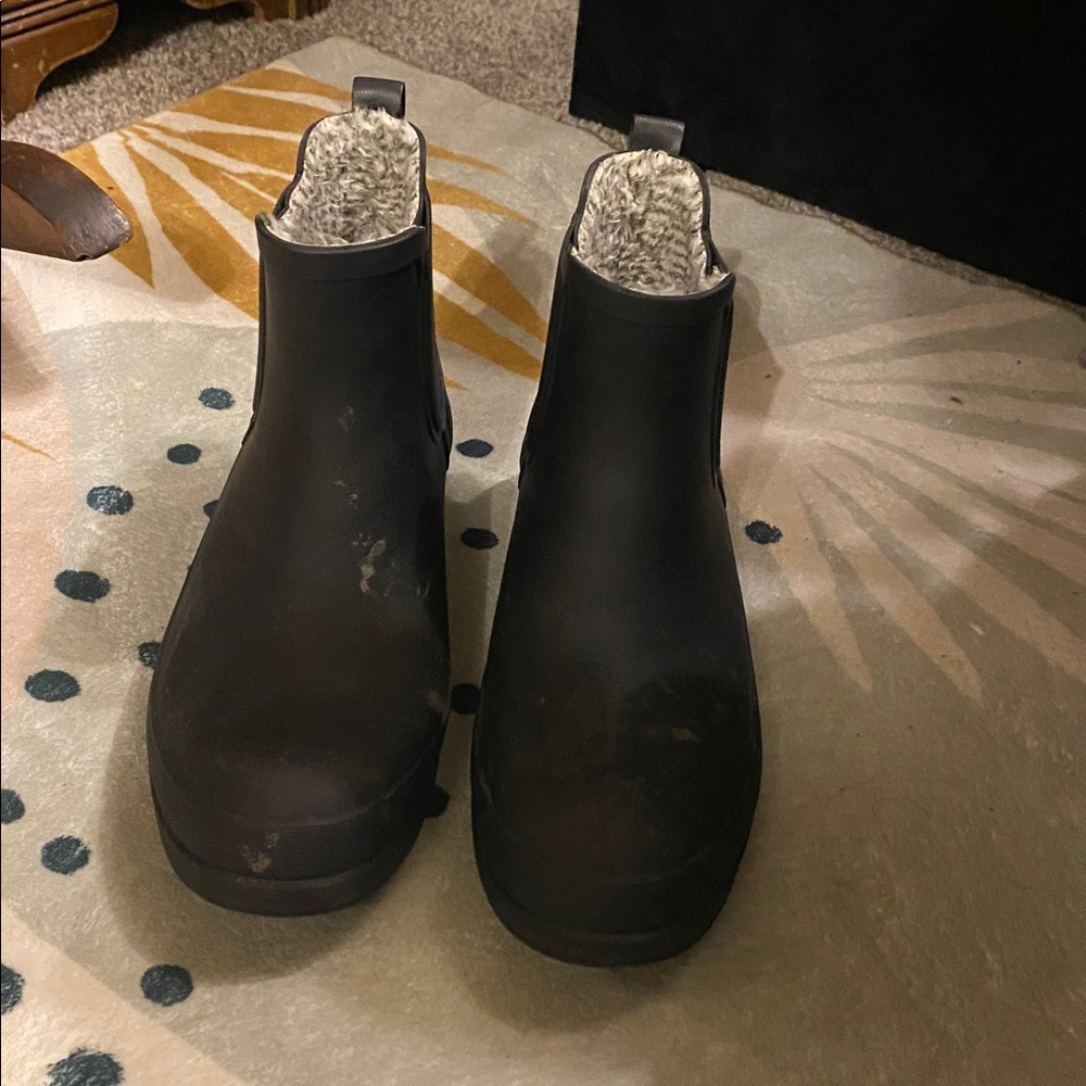 Bogs Black Winter Rain Boots - Picture 3 of 6